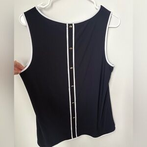 Women’s Anne Klein Top with Gold Back Button Details